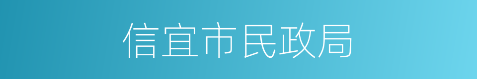 信宜市民政局的同义词