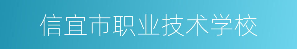 信宜市职业技术学校的同义词