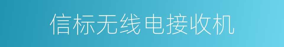 信标无线电接收机的同义词