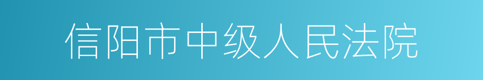 信阳市中级人民法院的同义词