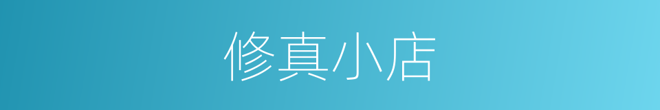 修真小店的同义词