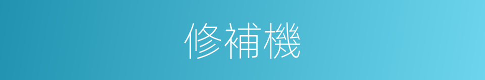 修補機的同義詞