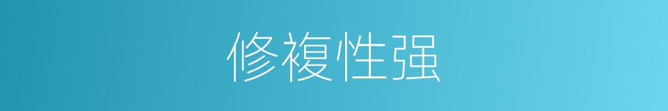 修複性强的同义词