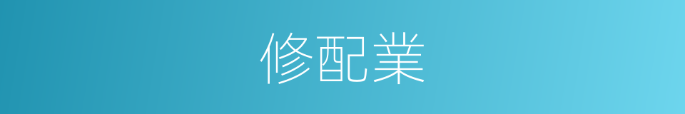 修配業的同義詞