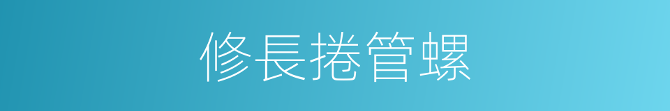 修長捲管螺的同義詞