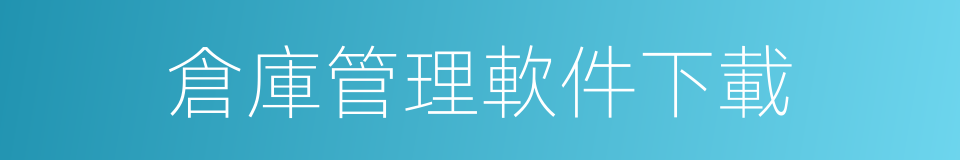 倉庫管理軟件下載的同義詞