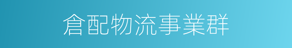 倉配物流事業群的同義詞