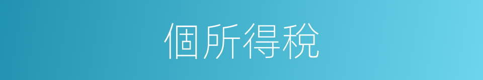 個所得稅的同義詞