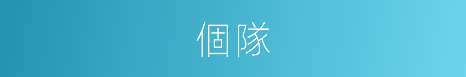 個隊的同義詞