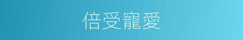 倍受寵愛的同義詞