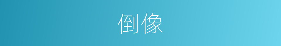 倒像的意思