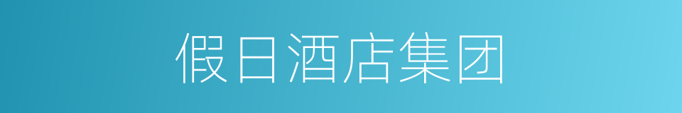 假日酒店集团的同义词