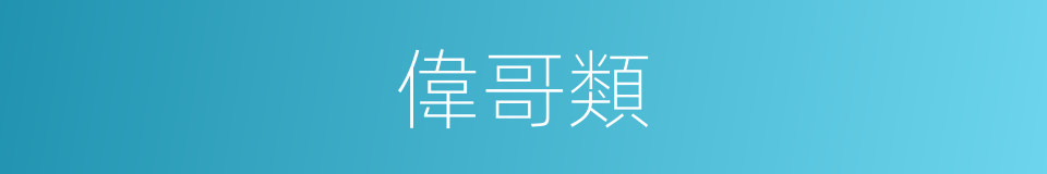偉哥類的同義詞