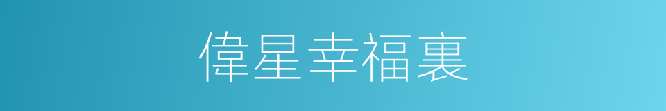 偉星幸福裏的同義詞