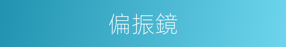 偏振鏡的同義詞