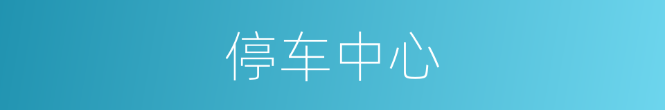 停车中心的同义词