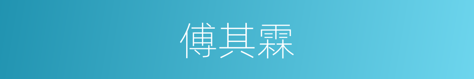 傅其霖的同义词