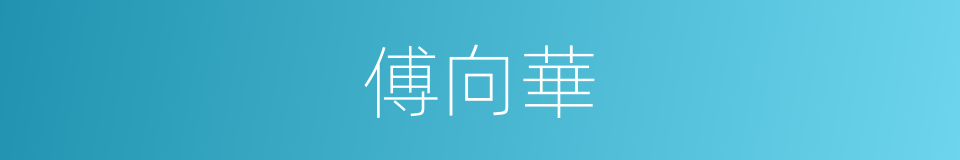 傅向華的同義詞