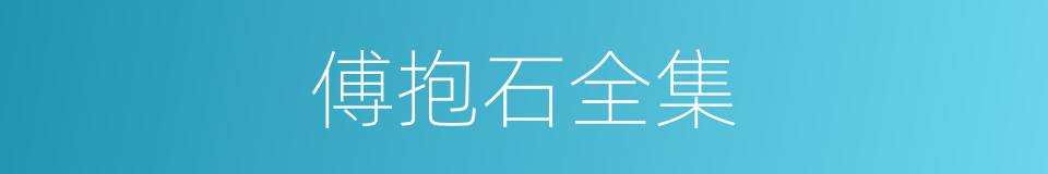傅抱石全集的同义词