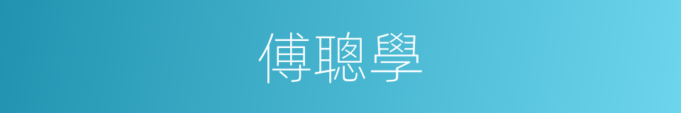 傅聰學的同義詞