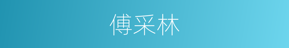 傅采林的同义词