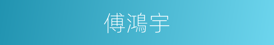 傅鴻宇的同義詞