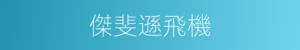 傑斐遜飛機的同義詞