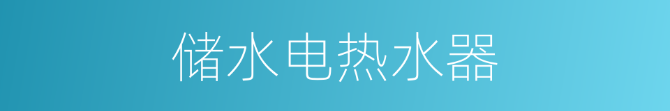 储水电热水器的同义词