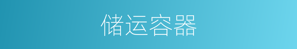储运容器的同义词