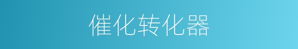 催化转化器的同义词