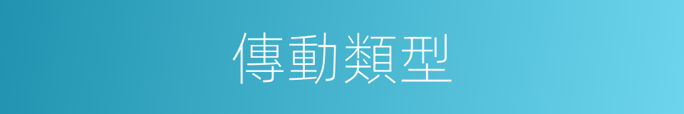 傳動類型的同義詞