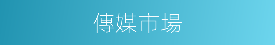 傳媒市場的同義詞