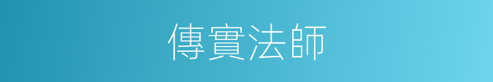 傳實法師的同義詞