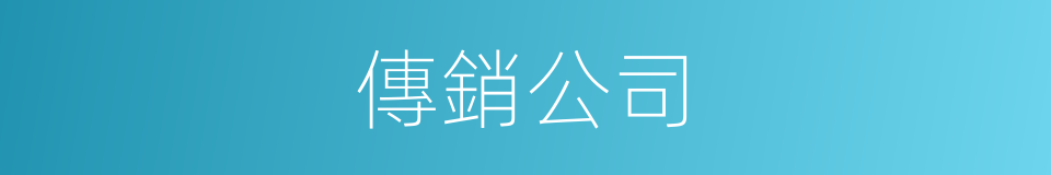 傳銷公司的同義詞