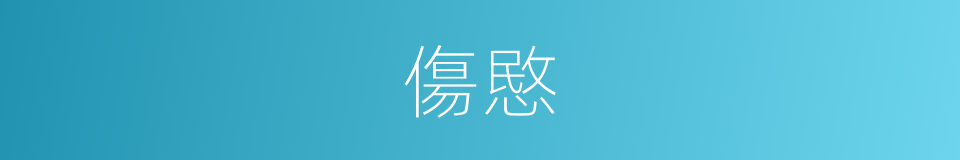 傷愍的意思