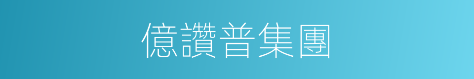 億讚普集團的同義詞