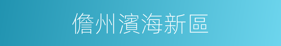 儋州濱海新區的同義詞