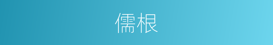 儒根的同义词