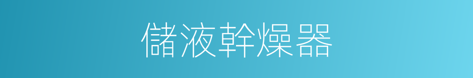 儲液幹燥器的同義詞