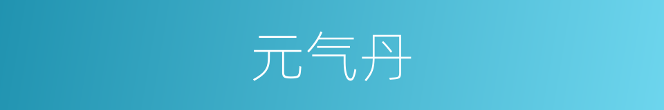 元气丹的同义词