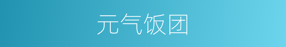 元气饭团的同义词