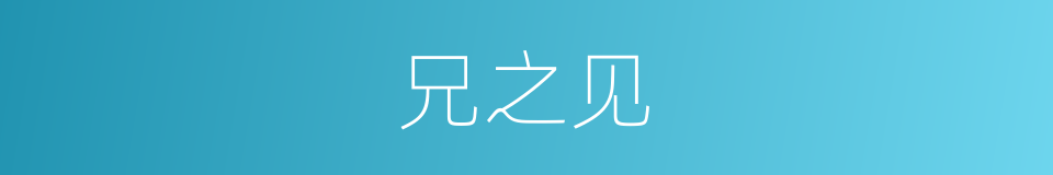 兄之见的同义词