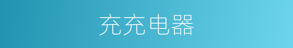 充充电器的同义词