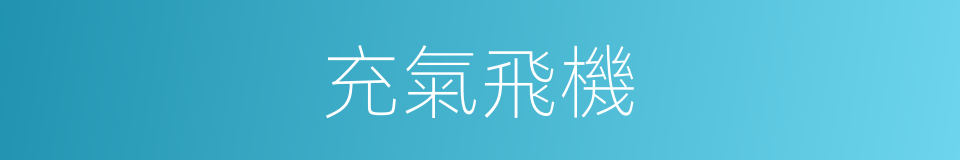 充氣飛機的同義詞