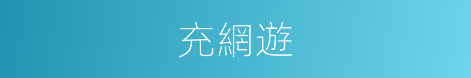 充網遊的同義詞