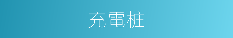 充電桩的同義詞