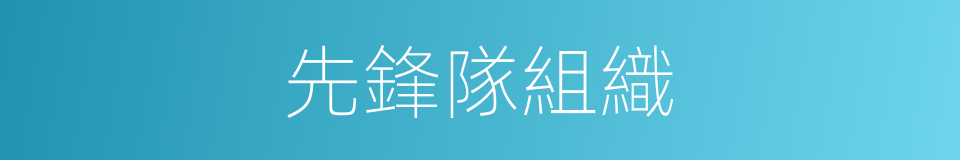 先鋒隊組織的同義詞