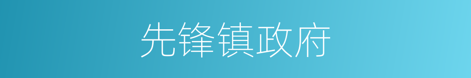 先锋镇政府的同义词