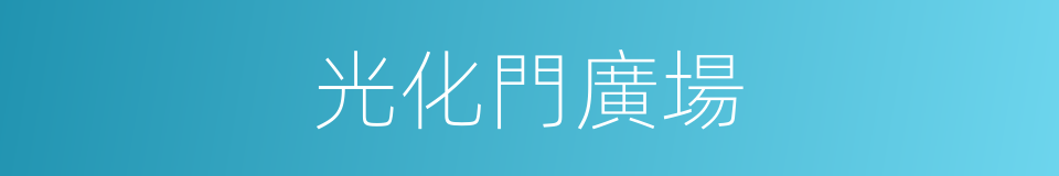 光化門廣場的同義詞