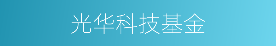 光华科技基金的同义词